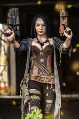 Endtime Shooting with cute model