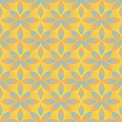 A geometric yellow tiles seamless vector pattern