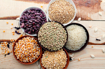 assortment of legumes