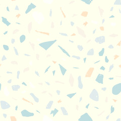 Terrazzo seamless pattern. Pastel classic flooring