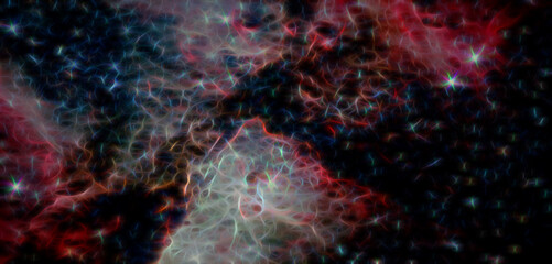 Fractal abstract outer space. Galaxy background. Elements of this image furnished by NASA.