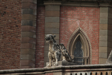 detail of the facade of the cathedral