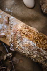 loaf of bread with seeds