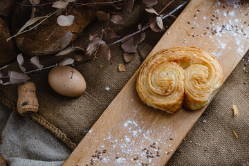 homemade bread on table