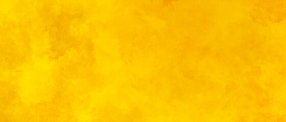 yellow orange abstract warm sunny bright saturated background with spots of watercolor paints. Universal yellow backdrop for decor