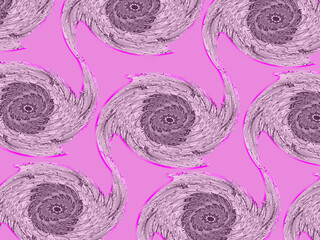 Patterned pastel swirled mandala pattern with pink purple background, faded pattern for desktop, background, wallpaper. 