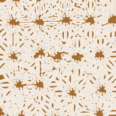 Abstract design pattern with flowers for wallpaper, wrapping paper, banners, background. 