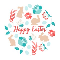 Easter eggs. Seamless vector pattern with colorful easter eggs. Happy Easter. Eggs for Easter holidays design concept. Vector Illustration flat style design for invitations, prints, wrapping paper