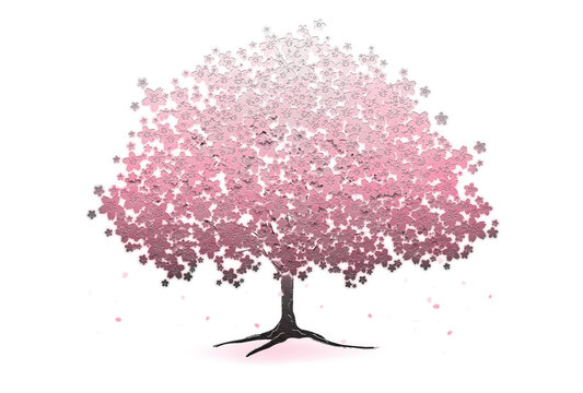桜の木　メタルピンク