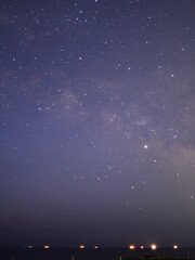 冬の天の川、千葉県上総一宮