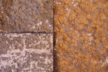 Rough surface of a Jurassic limestone as it is broken in the quarry