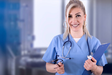 doctor holding stethoscope