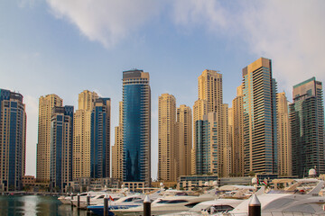 Fototapeta na wymiar The Skyline Of Dubai At The Day