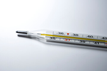 there is a thermometer on the table