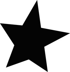Obraz premium Vector illustration of black silhouette of a star