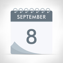 September 8 - Calendar Icon