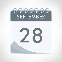 September 28 - Calendar Icon