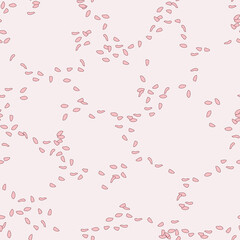 Pink seamless background. Delicate petals. Spring pattern. 