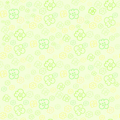 vector illustration cute seamless pattern background, Seamless cute flower cartoon pattern. Repeated summer vector illustration, pretty seamless texture with tiny flowers