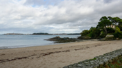 Beach, Plage du Prieure, Dinard, Brittany, France