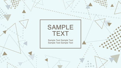 フラットデザインフレーム　三角	