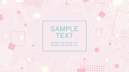 フラットデザインフレーム　四角	