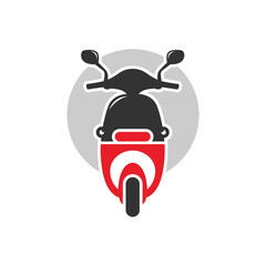 motorbike scooter transportation logo