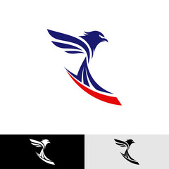 Eagle logo vector design concept. Creative design template