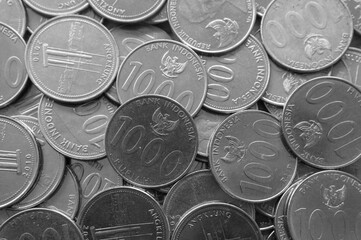 Thousand rupiah coins, INDONESIA coin denominations, manufacture in 2010