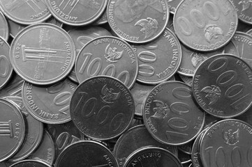Thousand rupiah coins, INDONESIA coin denominations, manufacture in 2010