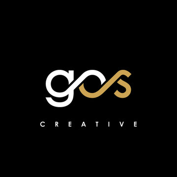 GOS Letter Initial Logo Design Template Vector Illustration