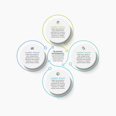 Business circle. timeline infographic icons designed for abstract background template milestone element modern diagram process technology digital marketing data presentation chart Vector