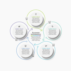 Business circle. timeline infographic icons designed for abstract background template milestone element modern diagram process technology digital marketing data presentation chart Vector