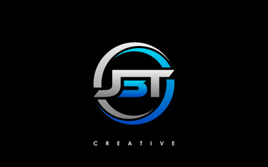 JBT Letter Initial Logo Design Template Vector Illustration