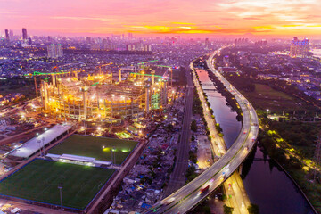 Tollway with Jakarta International stadium project