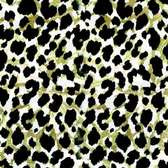 line art on abstract geometric shapes