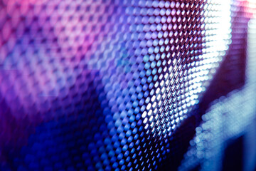 CloseUp LED blurred screen. LED soft focus background. abstract background ideal for design.