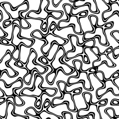 line art on abstract geometric shapes