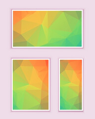 Polygonal Mosaic Background, Low Poly Style, Vector illustration, Business Design Templates