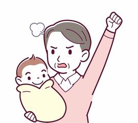 生まれたばかりの赤ちゃんと