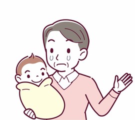 生まれたばかりの赤ちゃんと