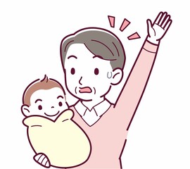生まれたばかりの赤ちゃんと