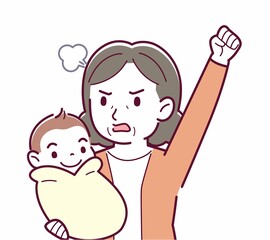 生まれたばかりの赤ちゃんと