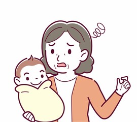 生まれたばかりの赤ちゃんと