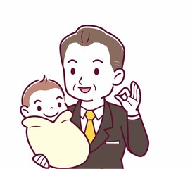 生まれたばかりの赤ちゃんと