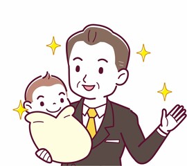 生まれたばかりの赤ちゃんと