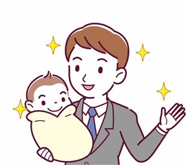 生まれたばかりの赤ちゃんと