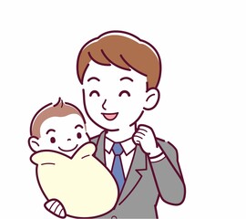 生まれたばかりの赤ちゃんと