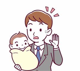 生まれたばかりの赤ちゃんと
