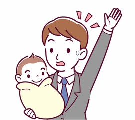 生まれたばかりの赤ちゃんと